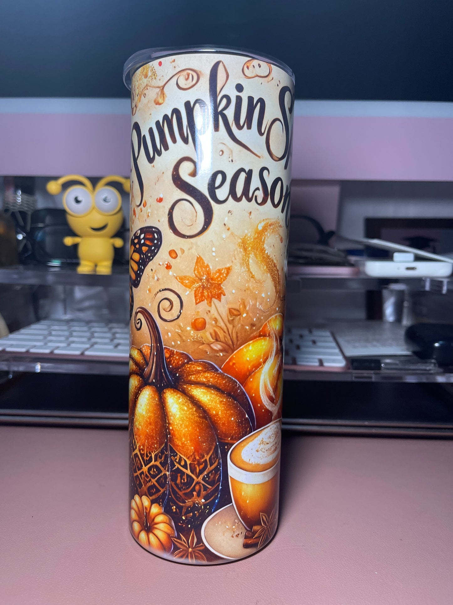 Pumpkin spice season skinny Tumbler 20oz