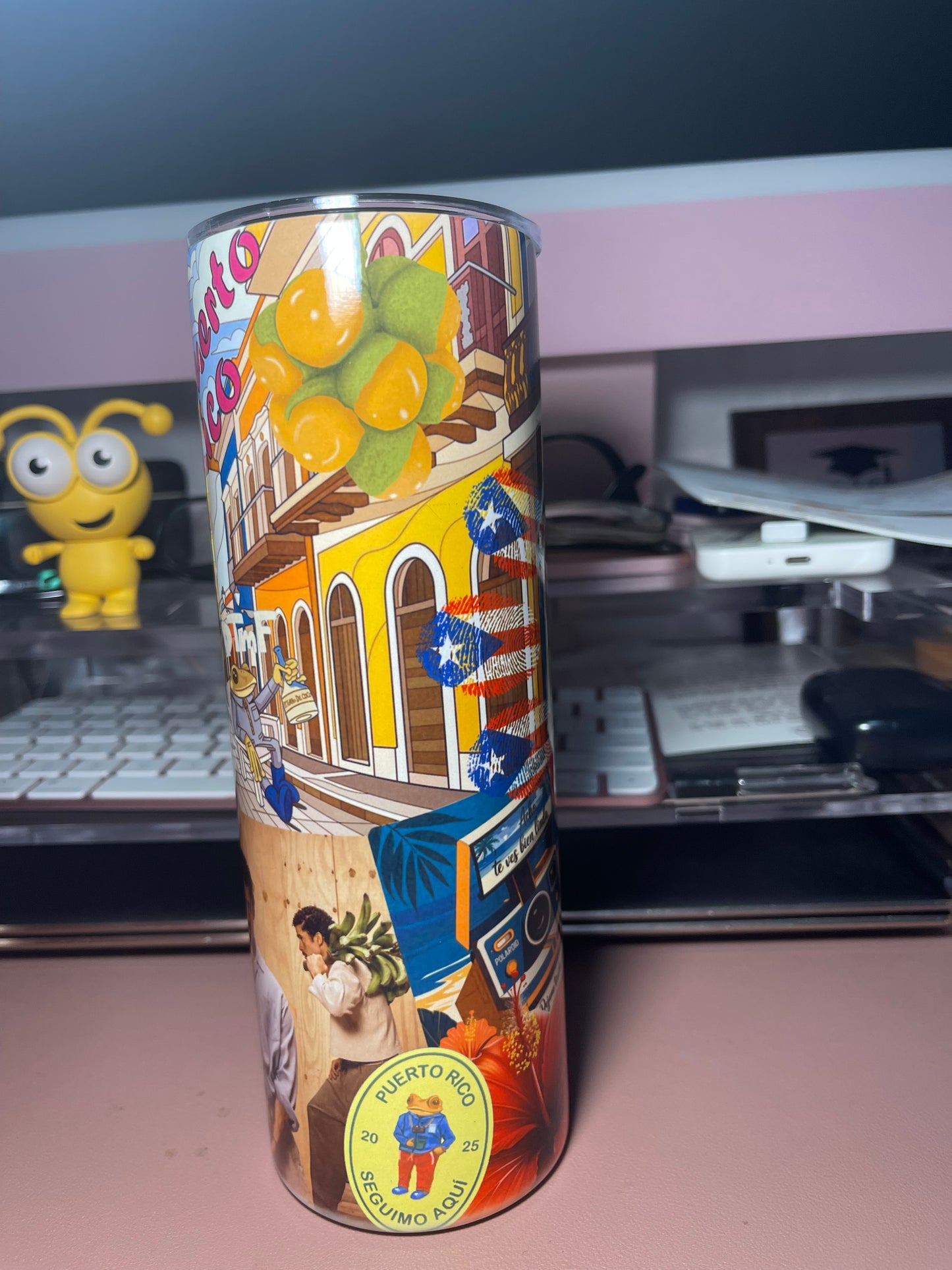 Boricua DTMF skinny Tumbler 20oz