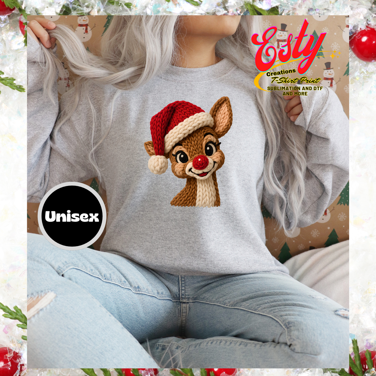 Christmas Red Sweatshirt suéter custom/personalizados/christmas