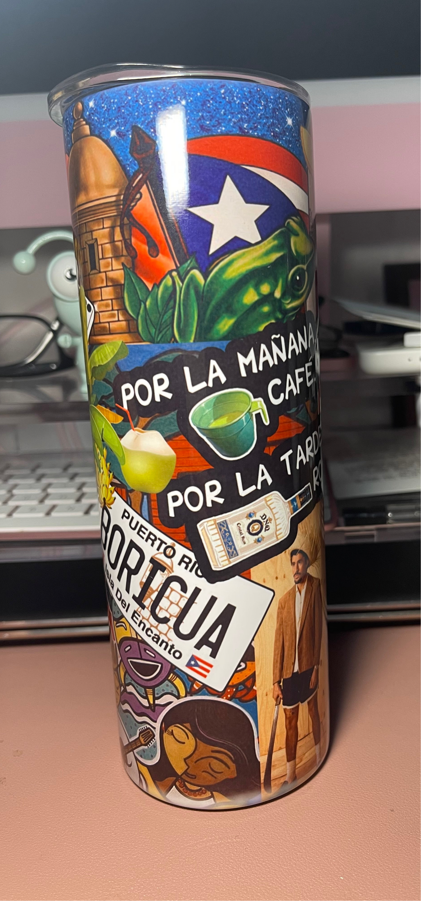 Boricua DTMF skinny Tumbler 20oz