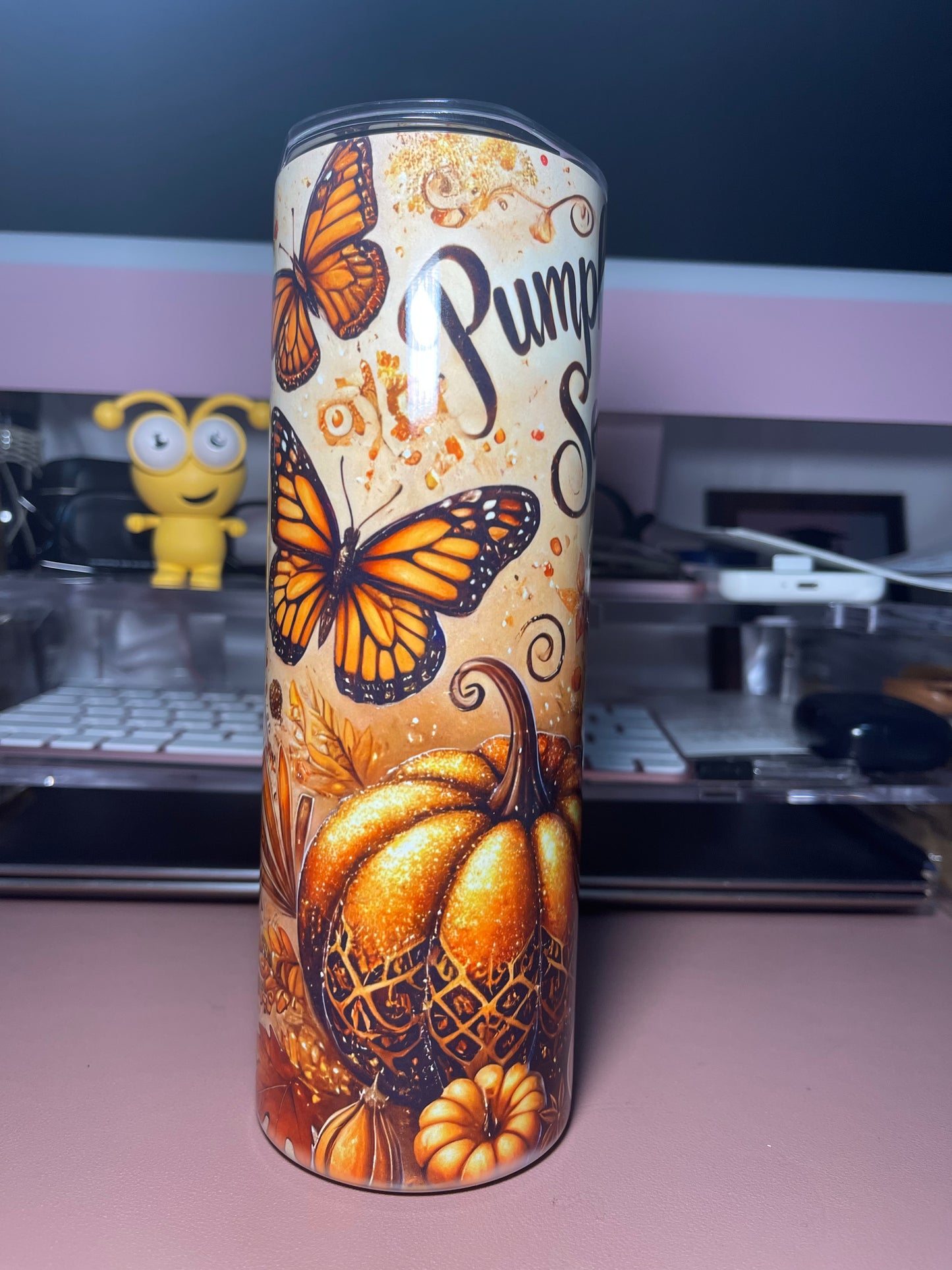 Pumpkin spice season skinny Tumbler 20oz