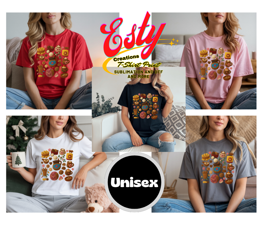 Chocolate Mexican Christmas T-shirt, sweet bread T-shirt, Spanish Christmas T-shirt, funny Mexican chocolate sweatshirt, pink Christmas style