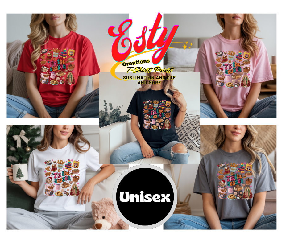 Tis the season Mexican Christmas T-shirt, sweet bread T-shirt, Spanish Christmas T-shirt, funny Mexican chocolate sweatshirt, pink Christmas style