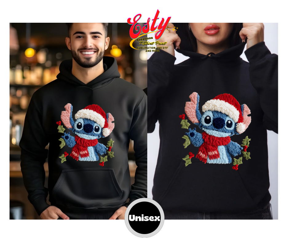 Navidad azul hoodies/sudaderas /custom/personalizados/christmas