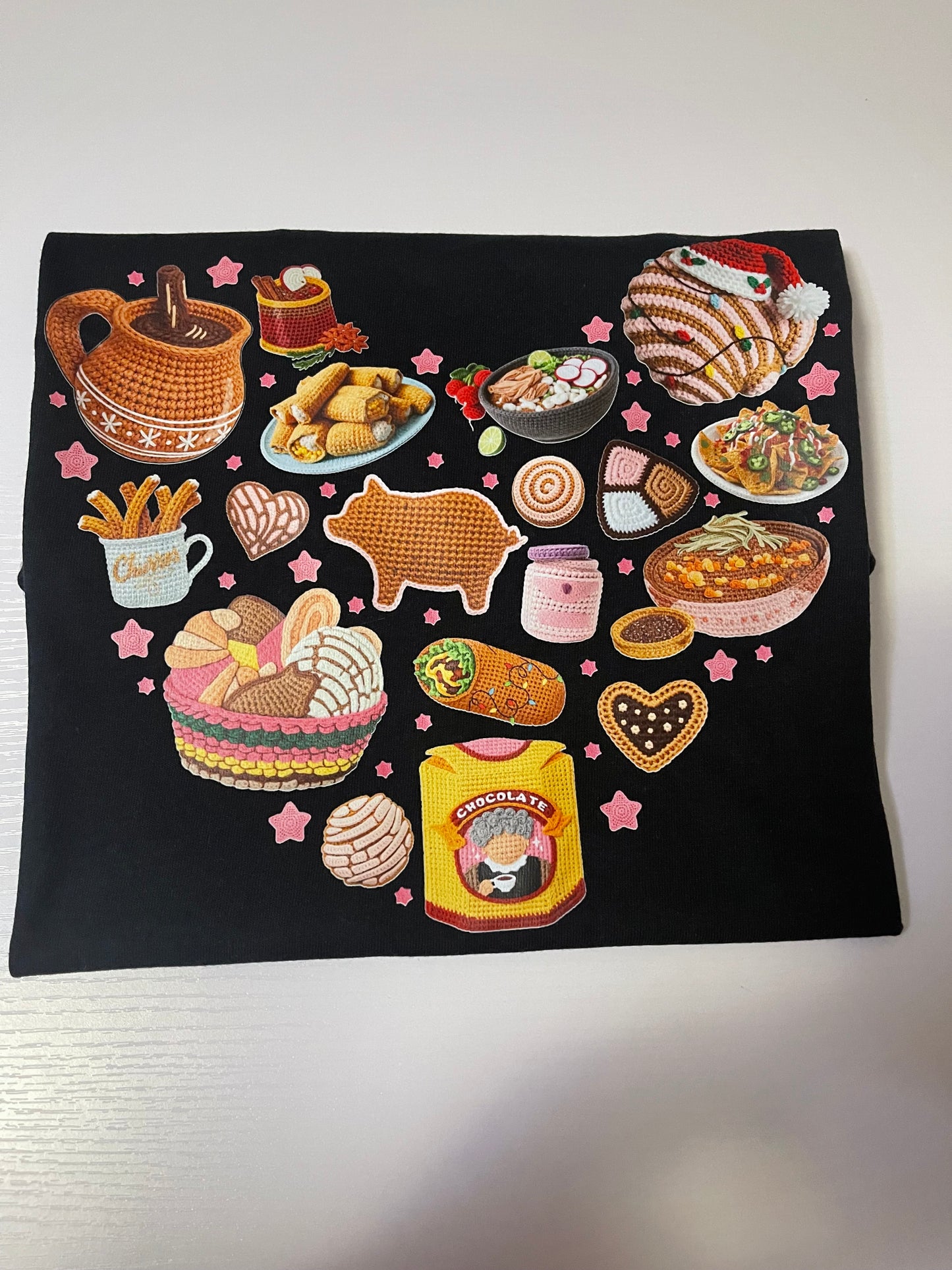 Mexican Christmas T-shirt, sweet bread T-shirt, Spanish Christmas T-shirt, funny Mexican chocolate sweatshirt, pink Christmas style