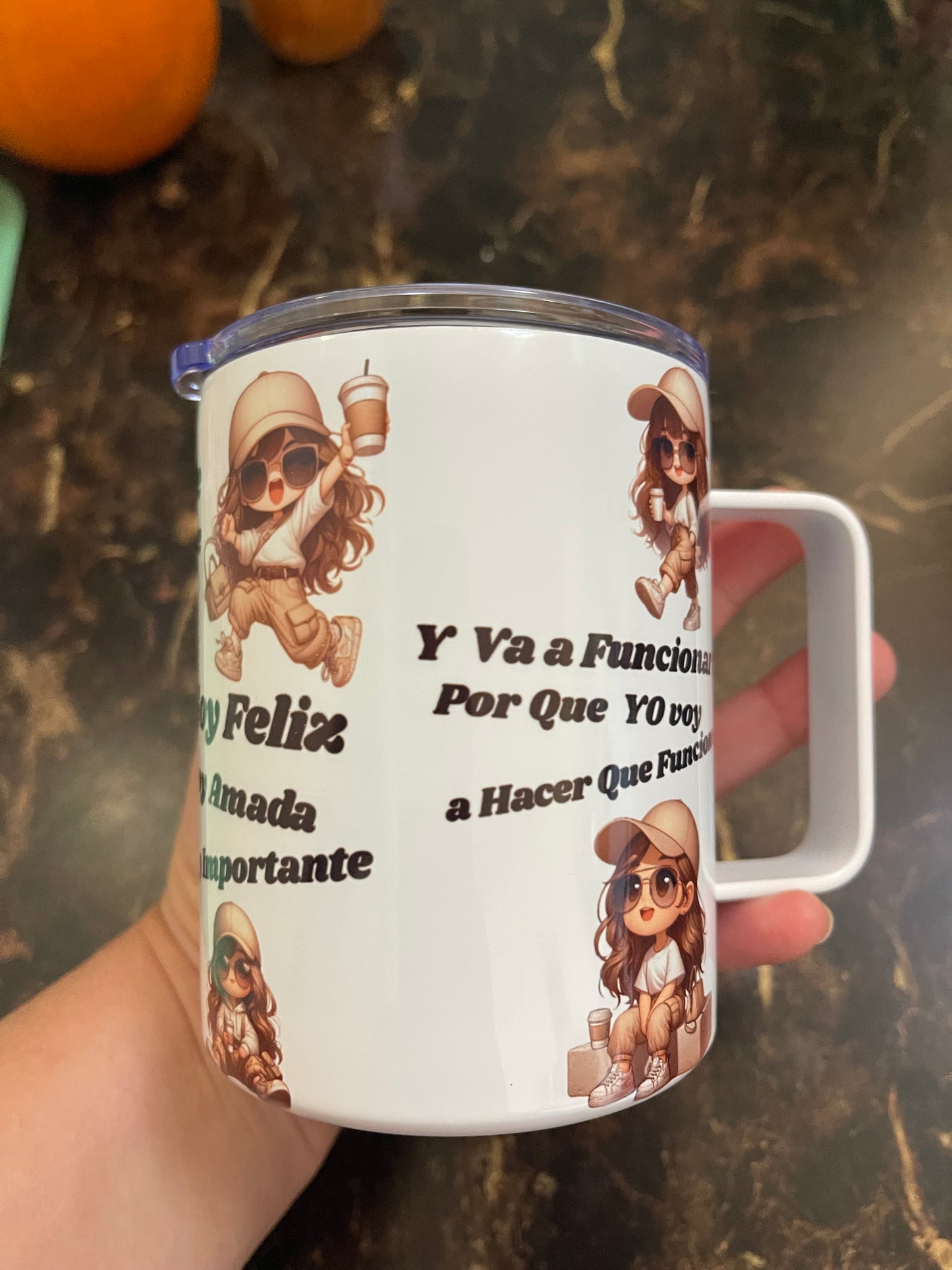 Soy Hábil Completa Y Capaz tumbler 20oz y mug 10oz