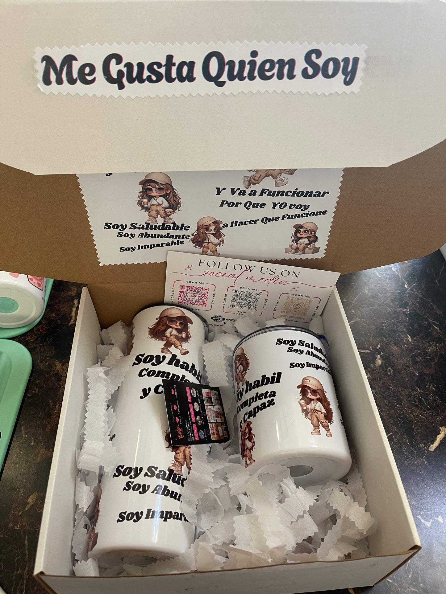 Soy Hábil Completa Y Capaz tumbler 20oz y mug 10oz