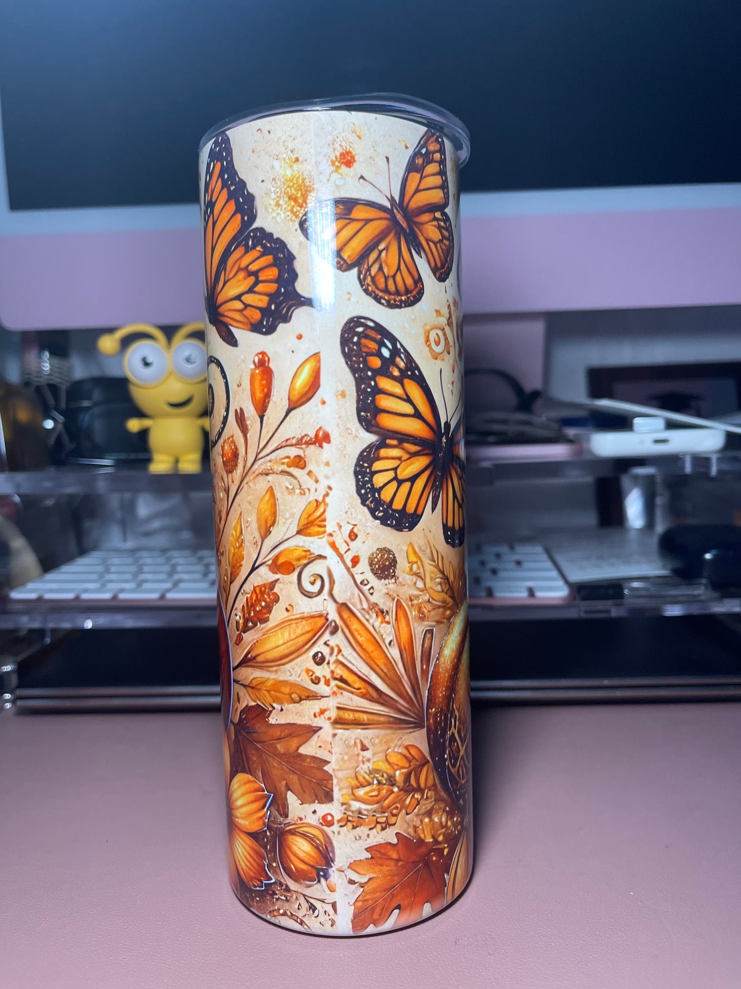 Pumpkin spice season skinny Tumbler 20oz