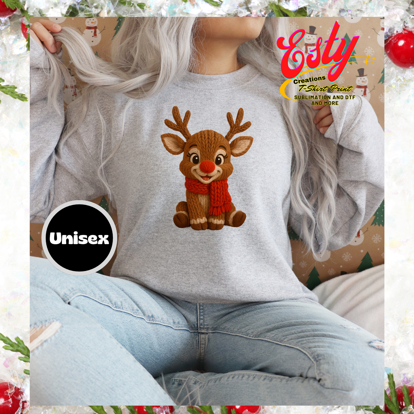 Christmas Red Sweatshirt suéter custom/personalizados/christmas