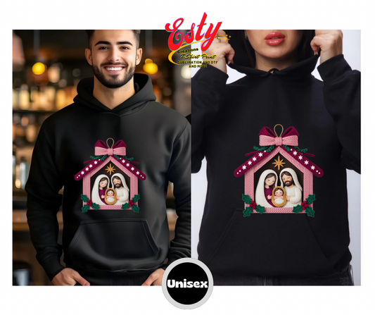 Nacimiento hoodies/sudaderas /custom/personalizados/christmas