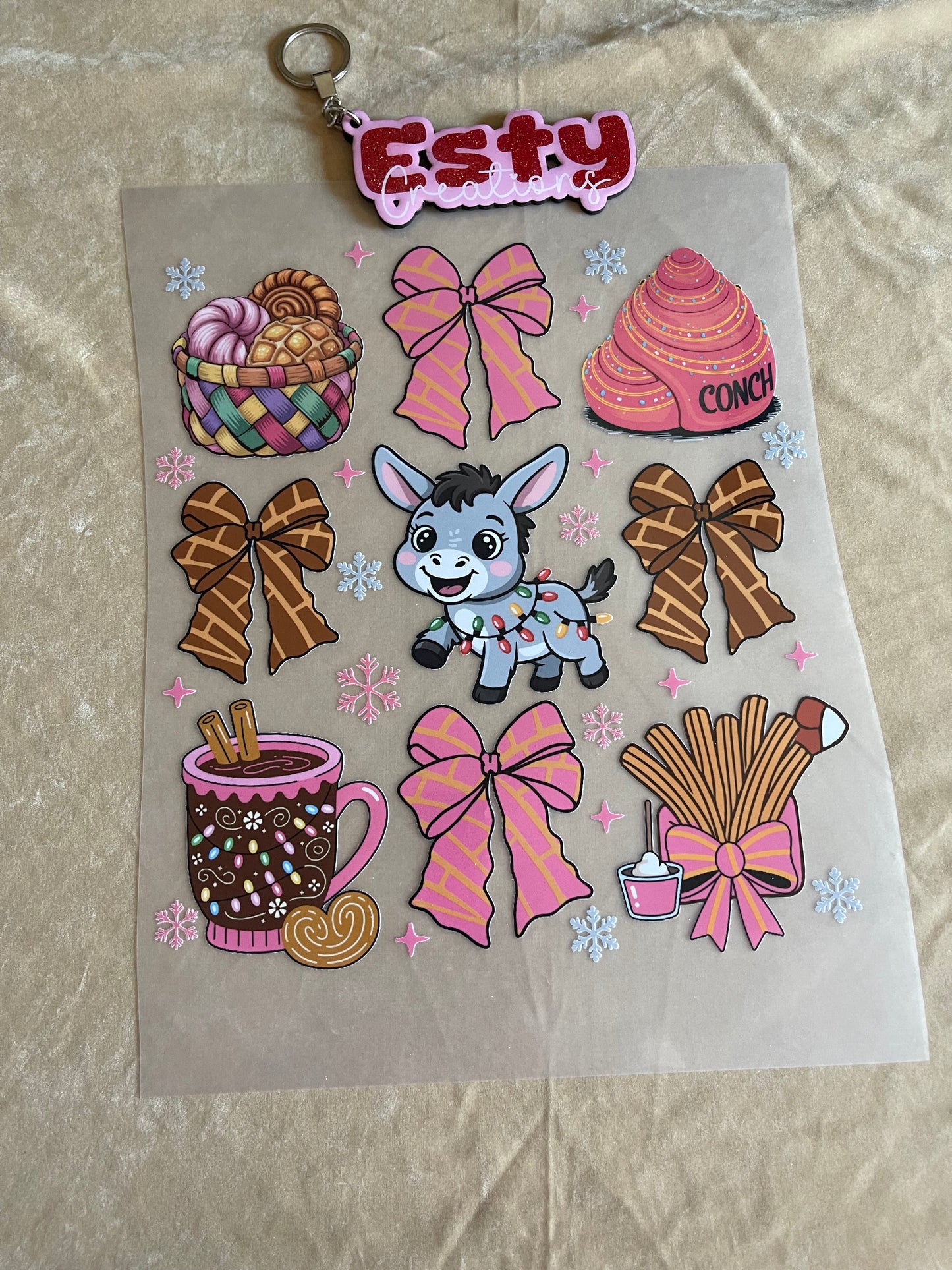 EstyP04 DTF transfer para playera o cualquier tipo de tela. Paquete de 10 imágenes