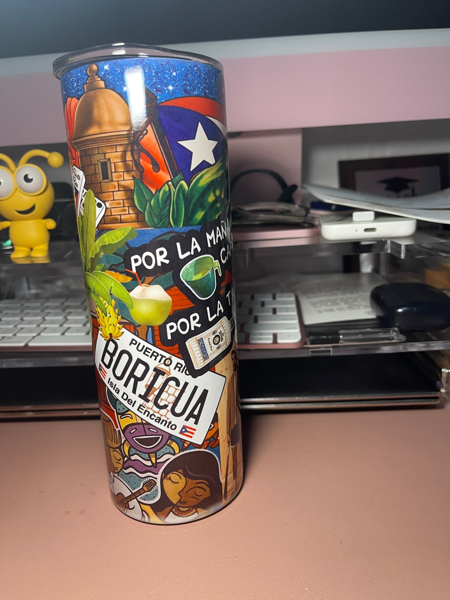 Boricua DTMF skinny Tumbler 20oz