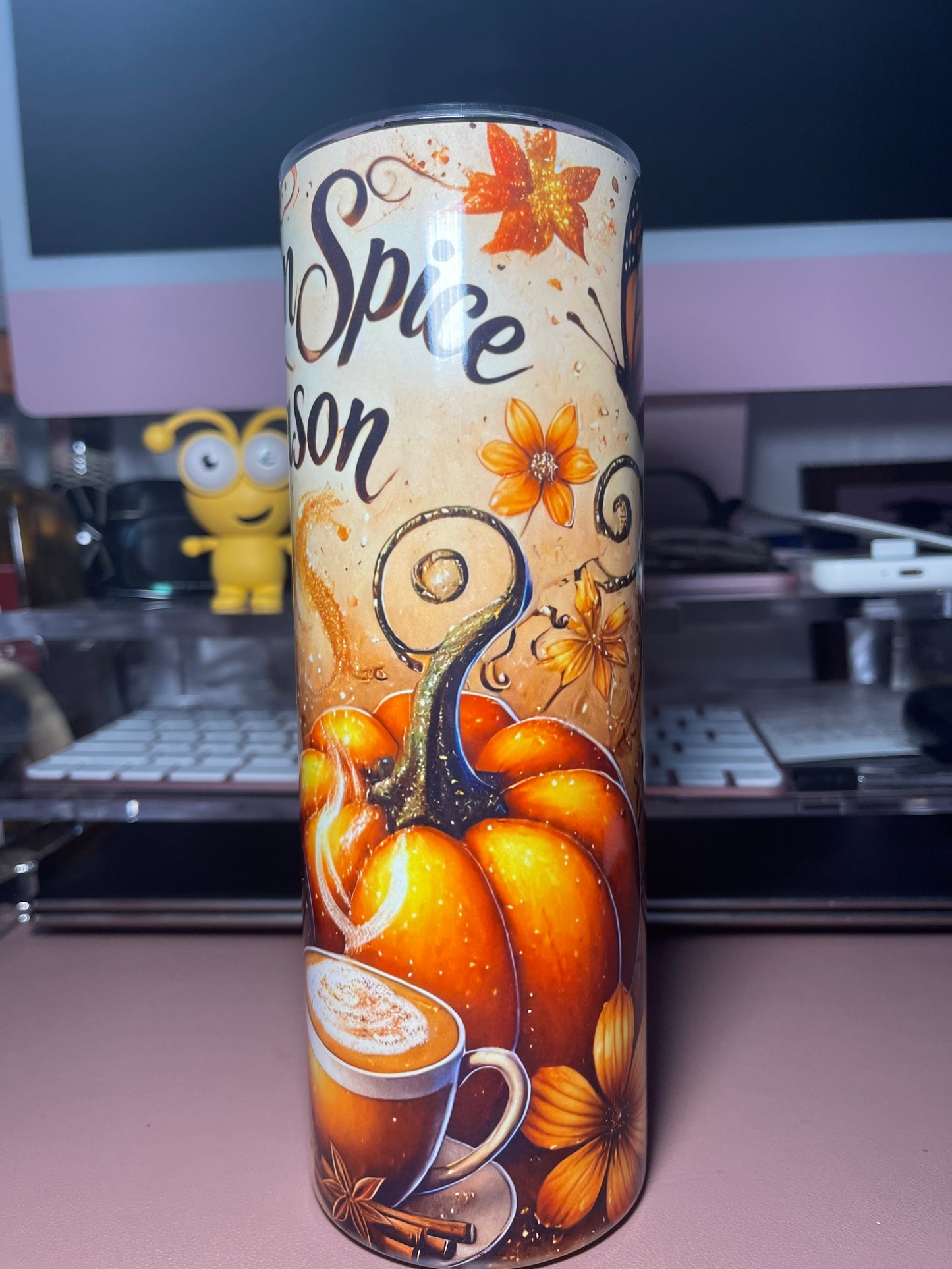 Pumpkin spice season skinny Tumbler 20oz