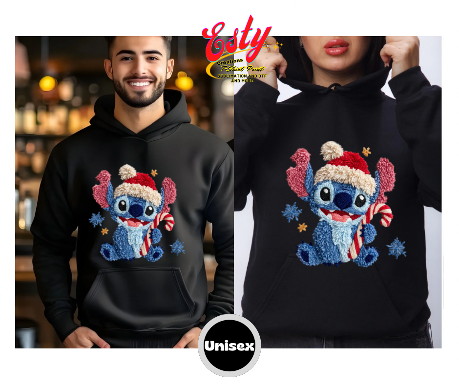 Navidad azul hoodies/sudaderas /custom/personalizados/christmas