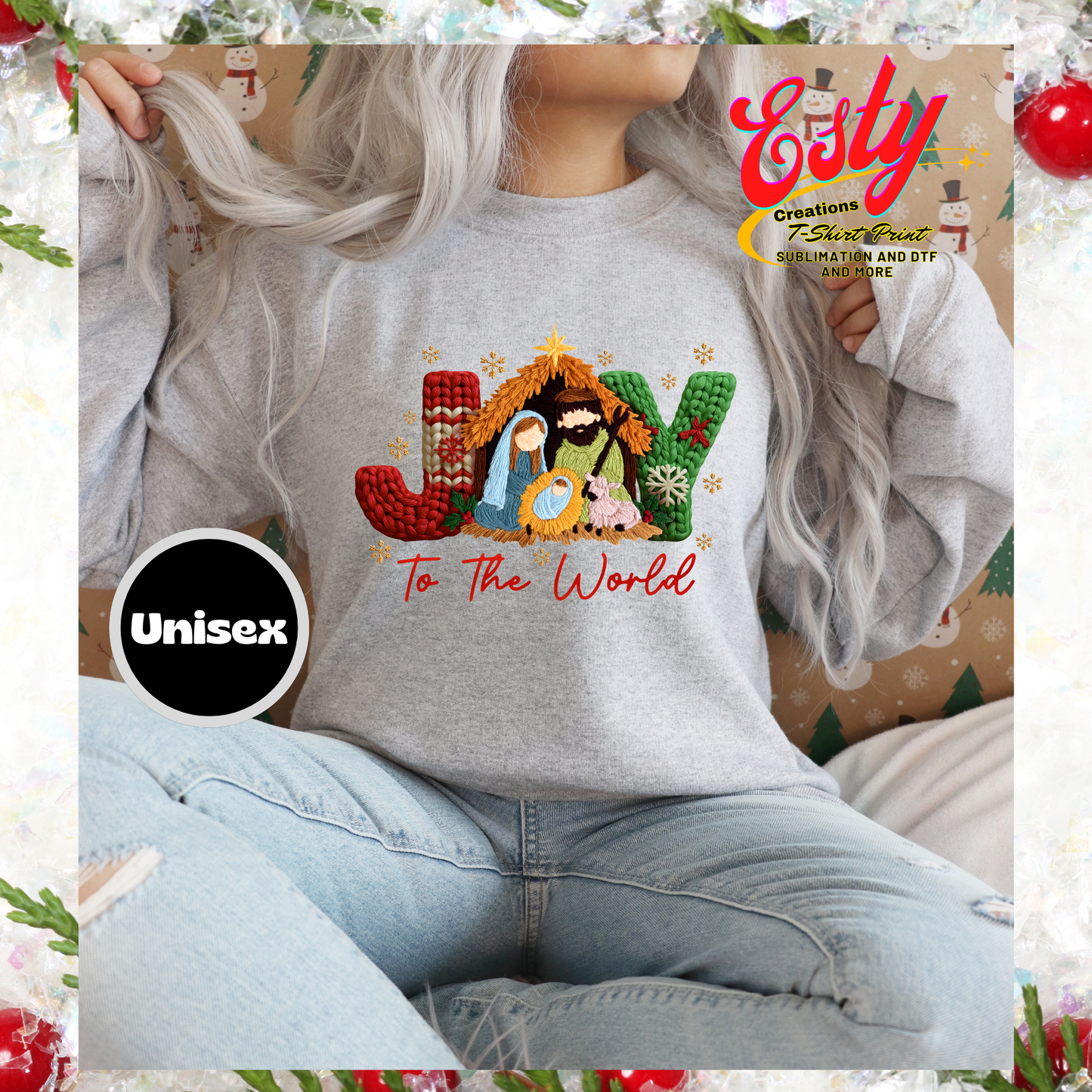 Nacimiento Sweatshirt suéter custom/personalizados/christmas