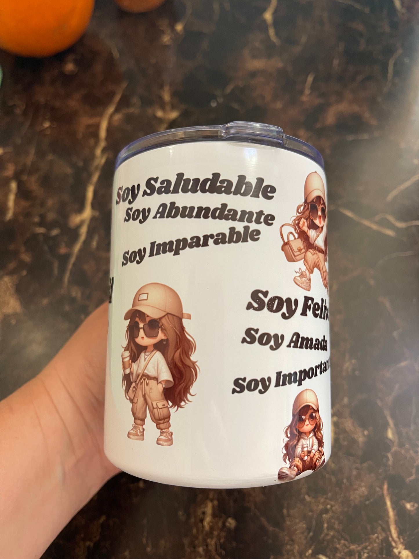 Soy Hábil Completa Y Capaz tumbler 20oz y mug 10oz