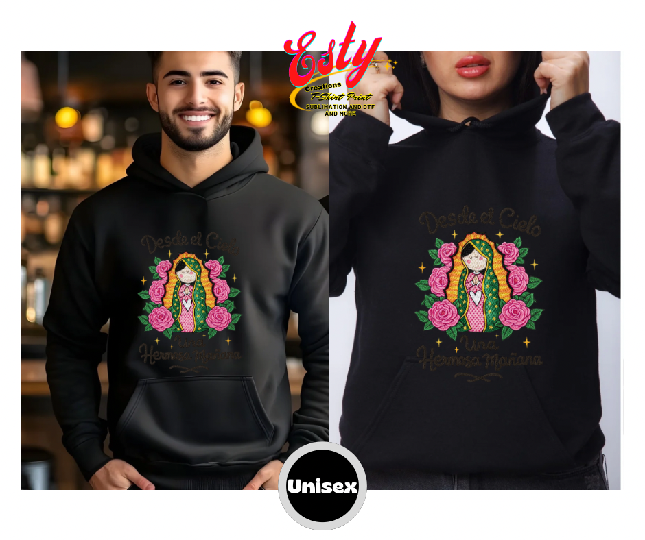 Virgen/virgencita/virgen de Guadalupe /hoodies/sudaderas /custom/personalizados/christmas