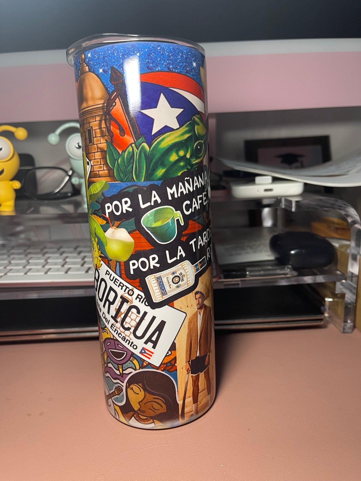 Boricua DTMF skinny Tumbler 20oz