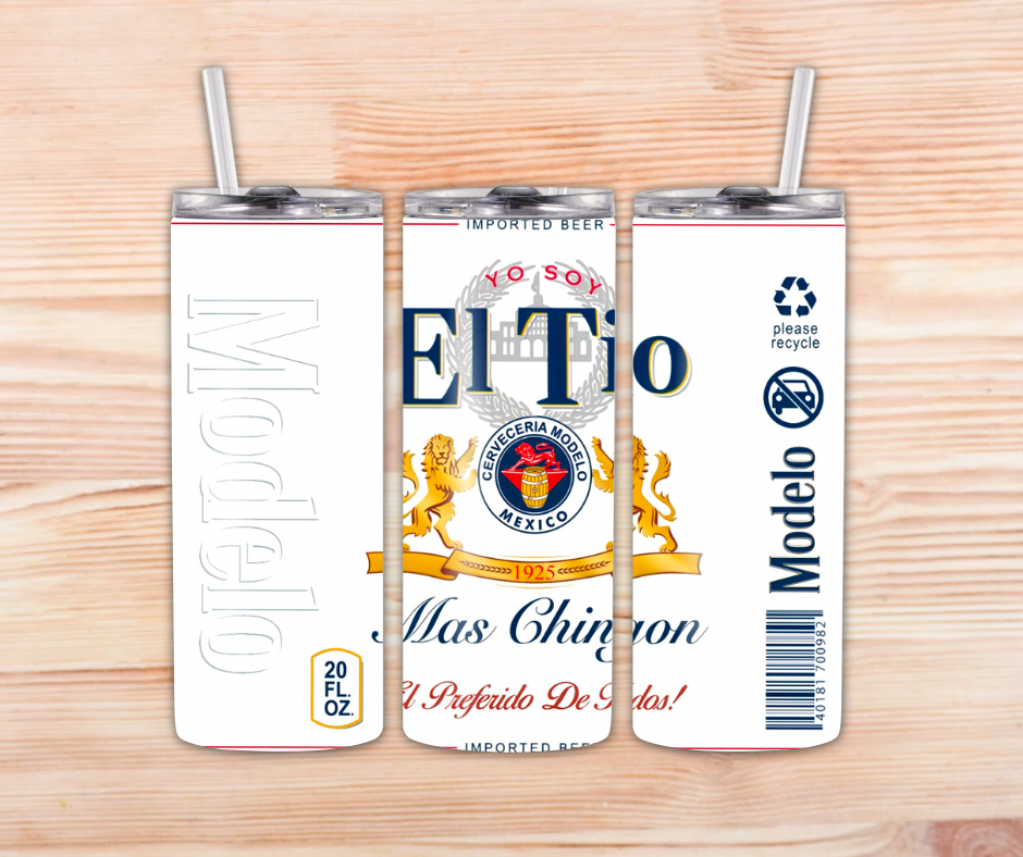 El más chingon skinny Tumbler 20oz