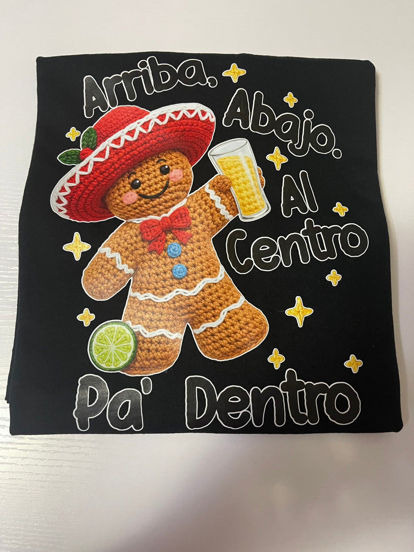 Arriba abajo al centro pa dentro Mexican Christmas T-shirt, sweet bread T-shirt, Spanish Christmas T-shirt, funny Mexican chocolate sweatshirt, pink Christmas style