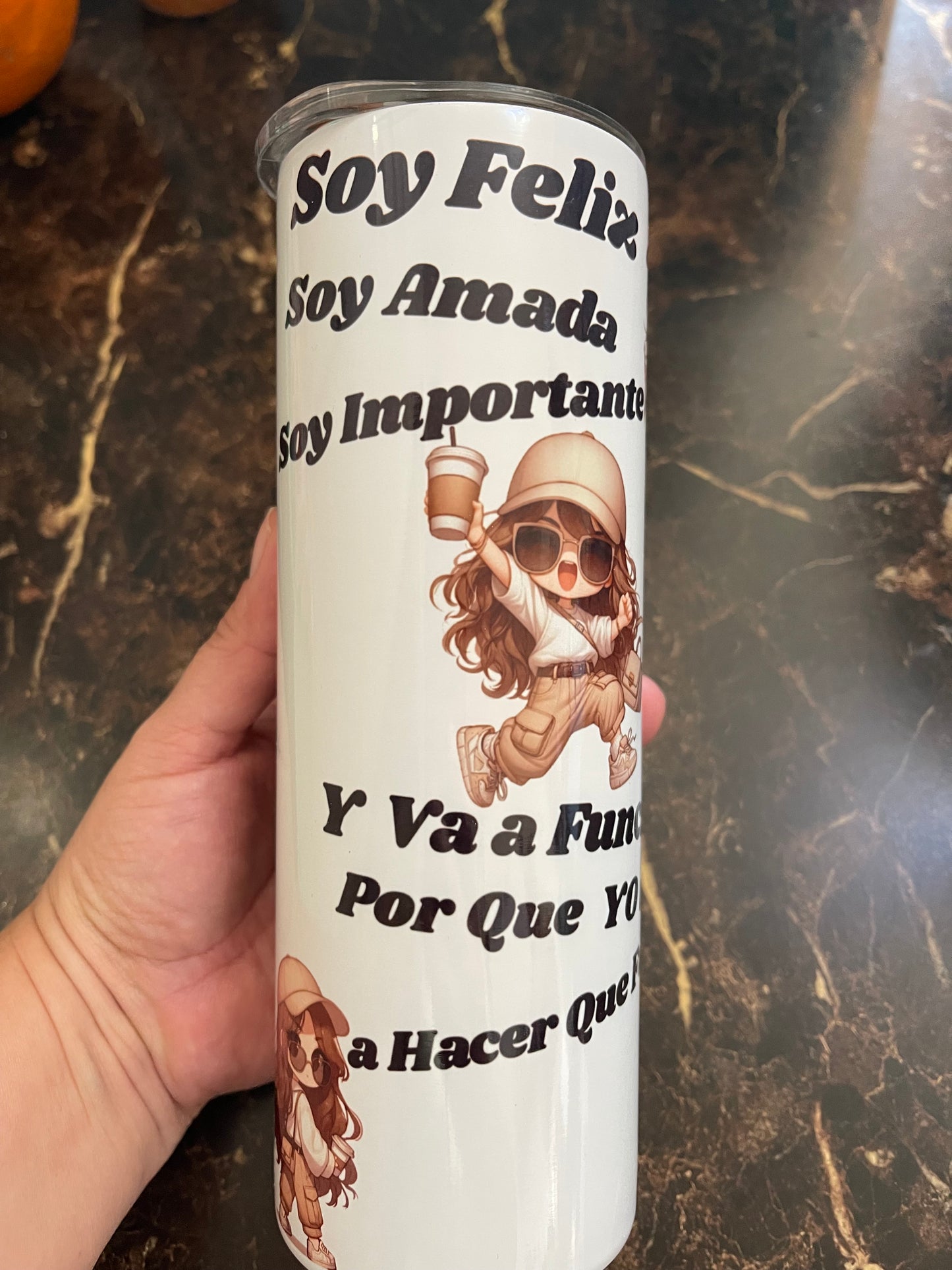 Soy Hábil Completa Y Capaz tumbler 20oz y mug 10oz